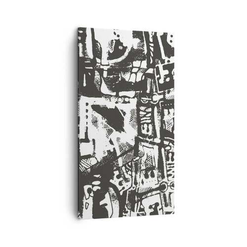 Lærredstryk - Billede på lærred - Orden eller kaos? - 45x80 cm