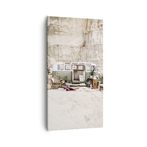 Lærredstryk - Billede på lærred - Tid til at starte rejsen - 55x100 cm