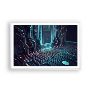 Plakat i hvid ramme - Jeg tror... - 91x61 cm