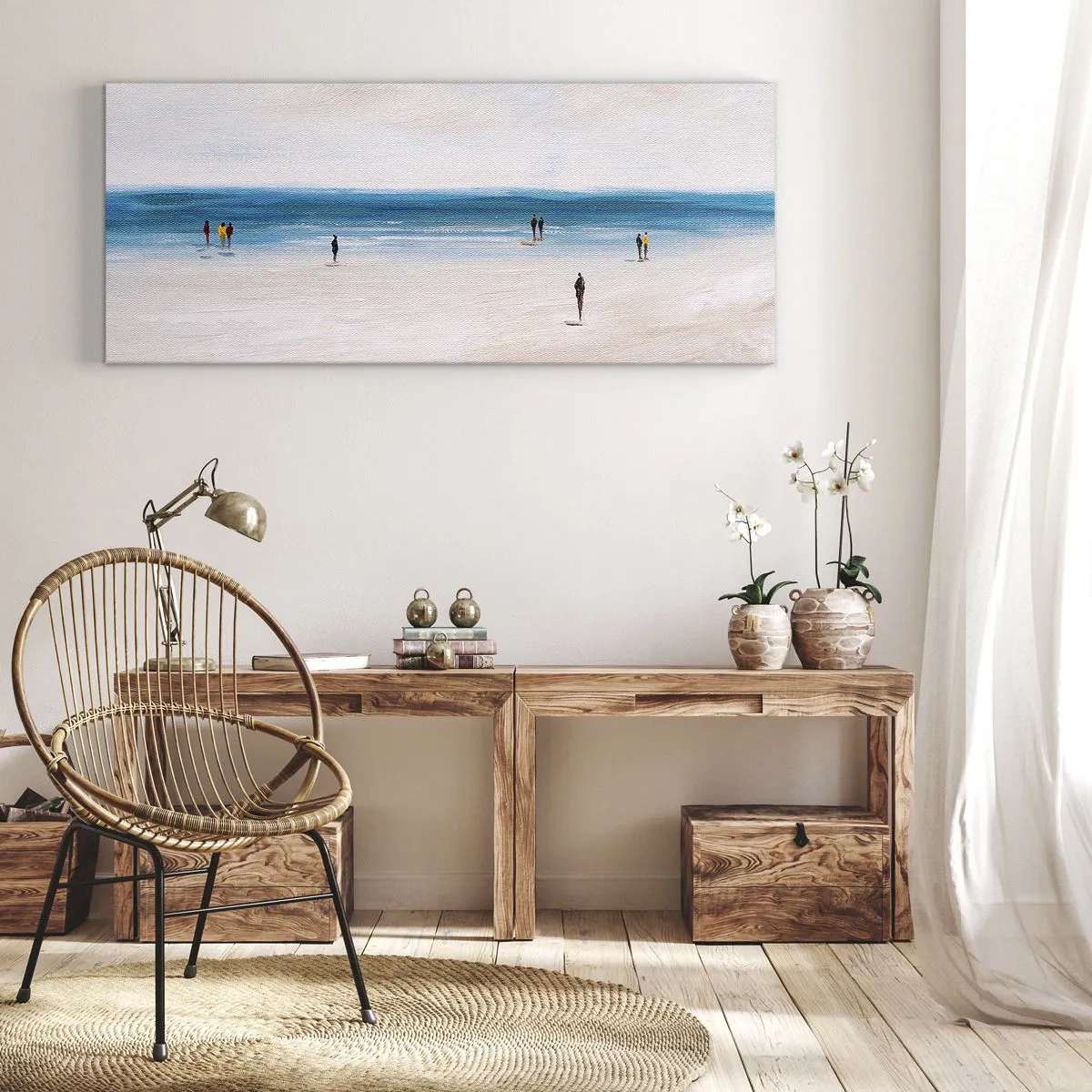 Lærredstryk - Billede på lærred - Et naturligt behov - 100x40 cm