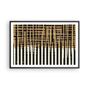 Plakat i sort ramme - Arkitektonisk abstraktion - 91x61 cm