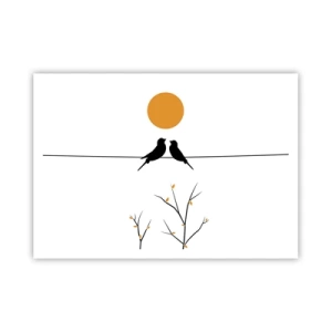 Plakat - Nattergal - 100x70 cm