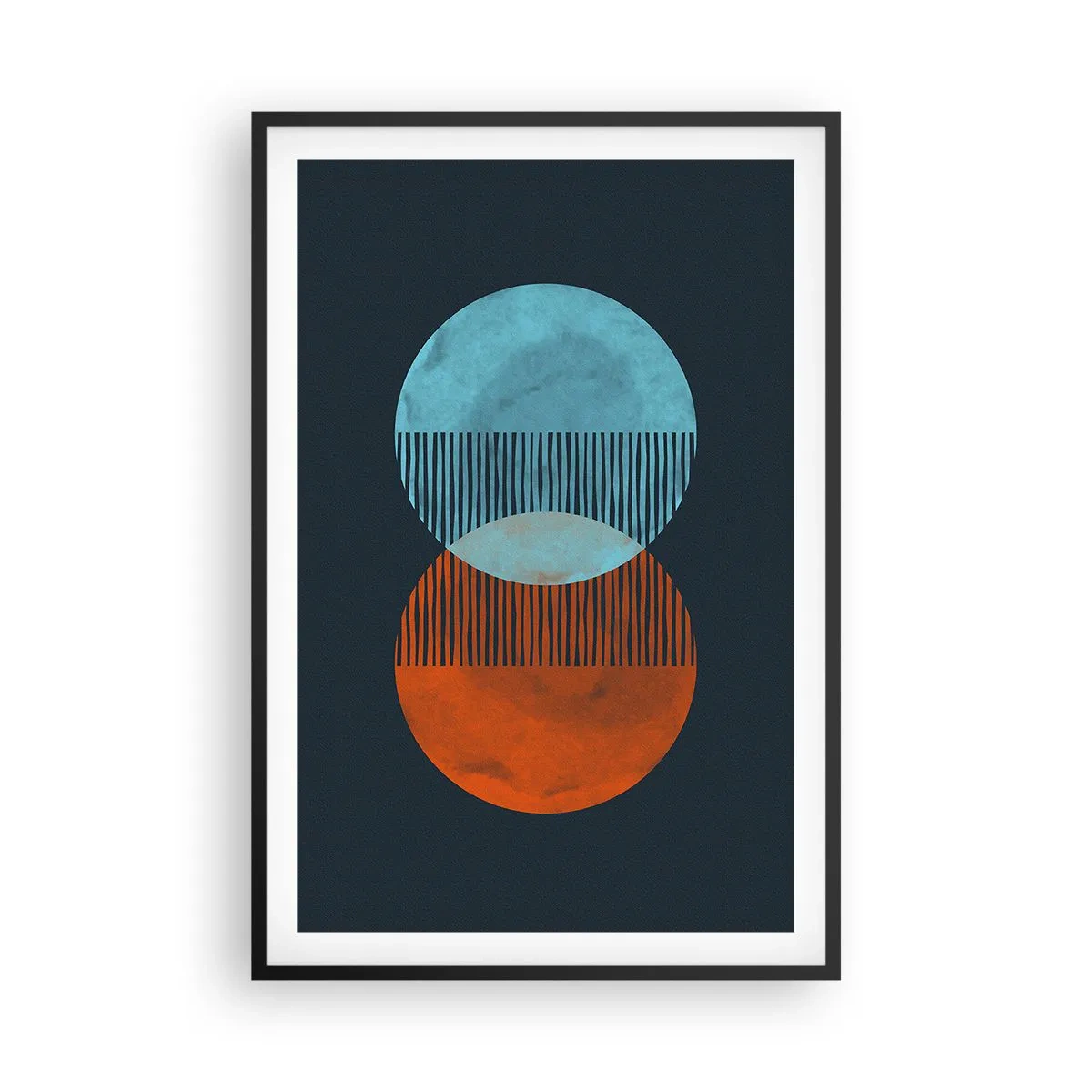 Plakat i sort ramme - Astronomisk fantasi - 61x91 cm