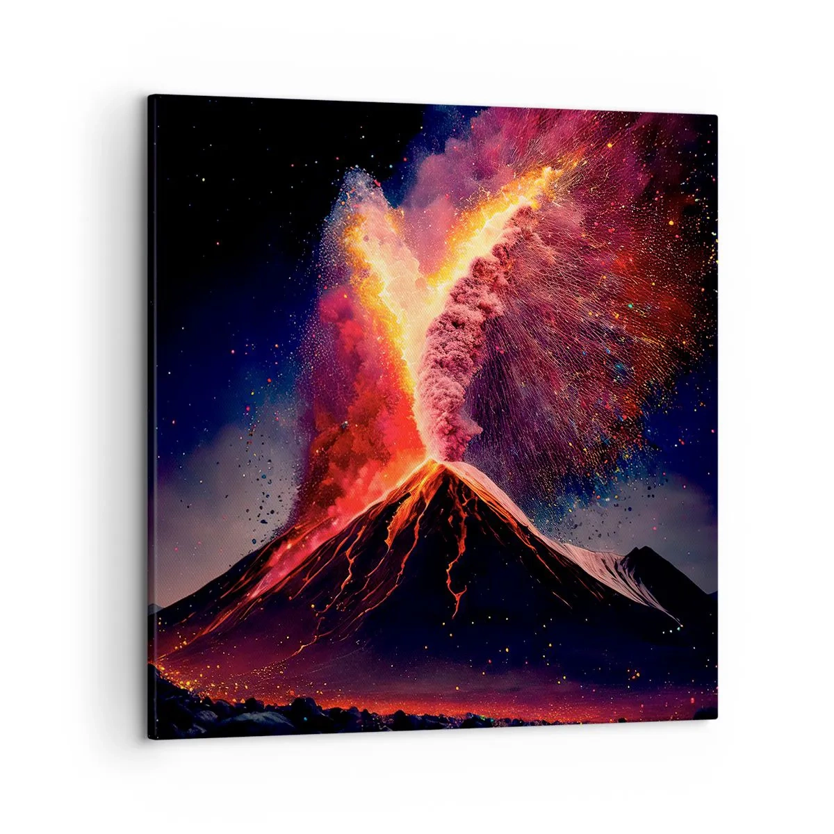 Lærredstryk - Billede på lærred - Skønhed og rædsel - 50x50 cm