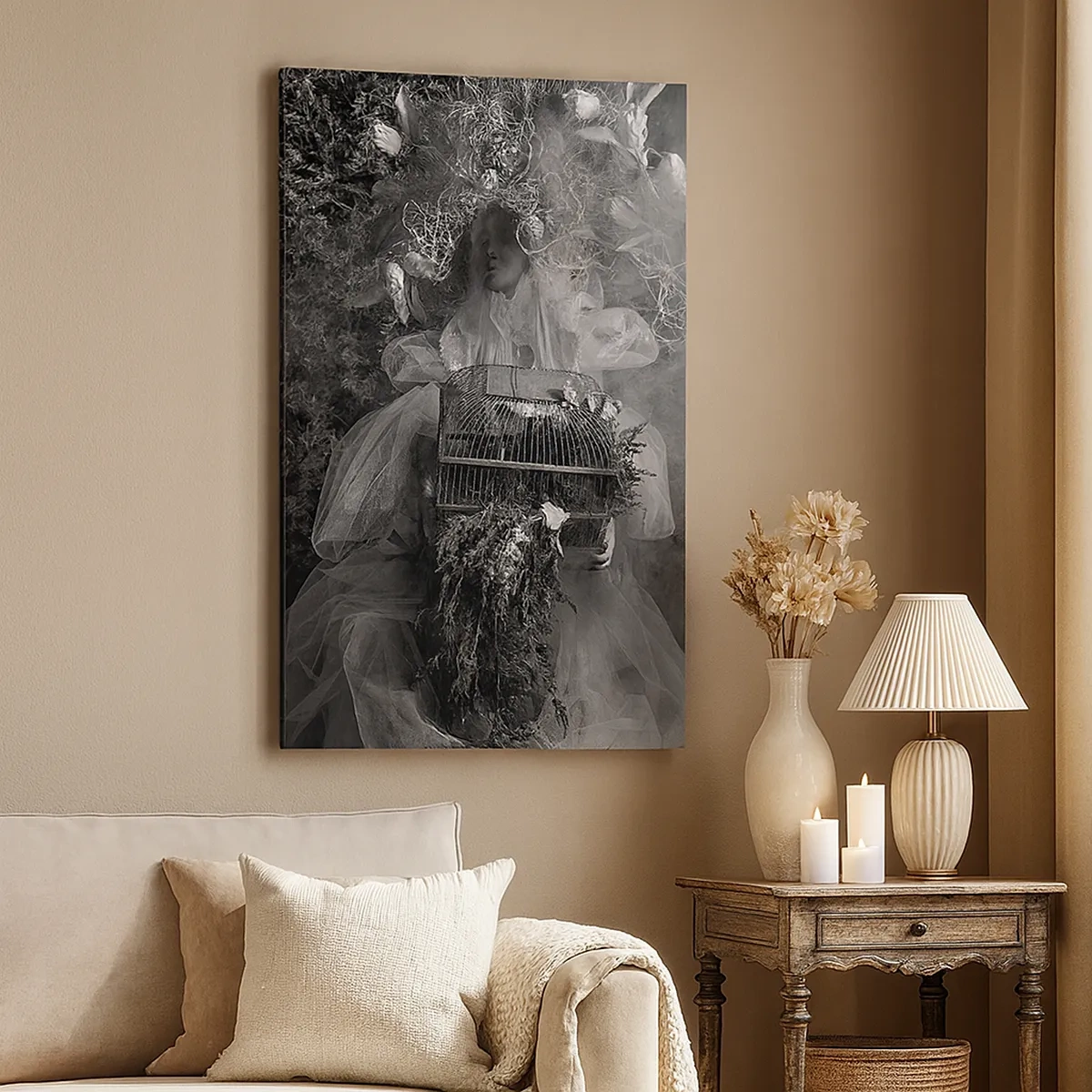 Lærredstryk - Billede på lærred - Selve Moder - Naturen - 50x70 cm