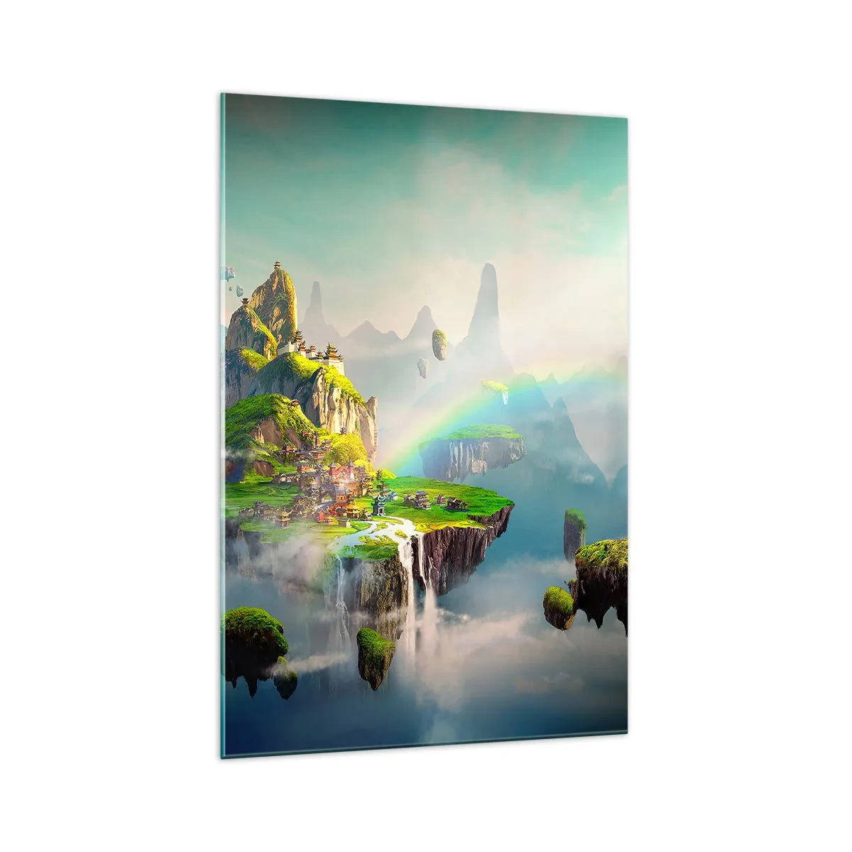 Billede på glas - Midden - lykkelige øer - 70x100 cm