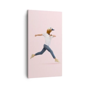 Lærredstryk - Billede på lærred - En knivspids absurditet - 45x80 cm