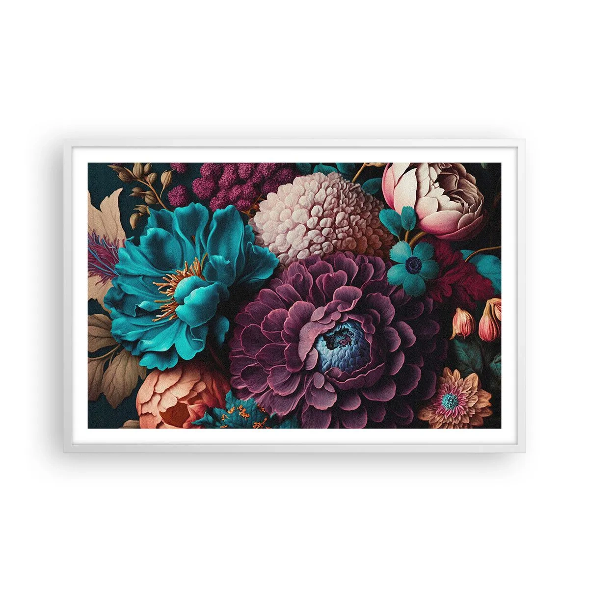 Plakat i hvid ramme - Natur i overflod - 91x61 cm
