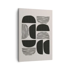 Lærredstryk - Billede på lærred - Halvhjertede arrangementer - 50x70 cm