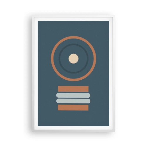 Plakat i hvid ramme - Essensen af tingene - 70x100 cm