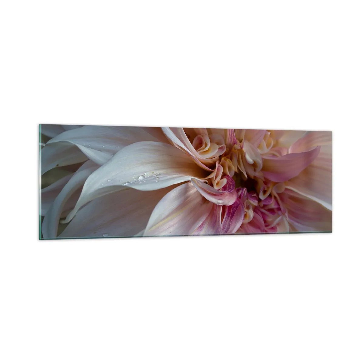Billede på glas - Blomstrende friskhed - 90x30 cm