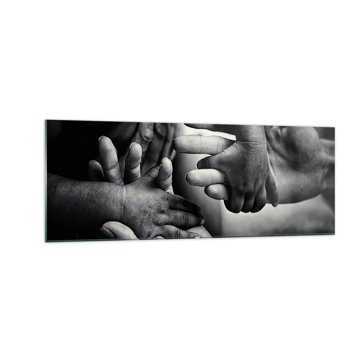 Billede på glas - At være menneske - 140x50 cm