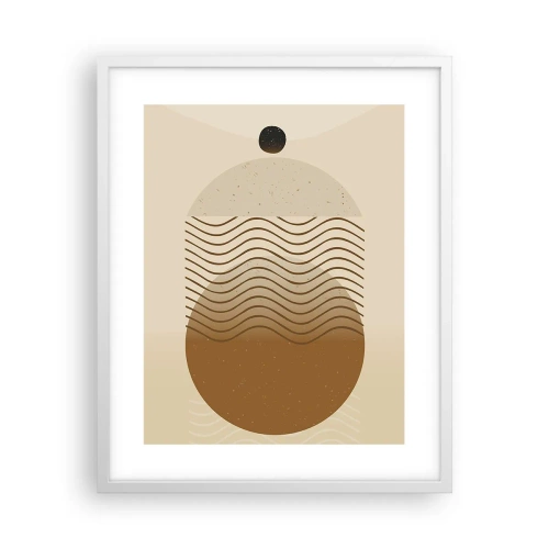 Plakat i hvid ramme - Om geometriske figurers oprindelse - 40x50 cm