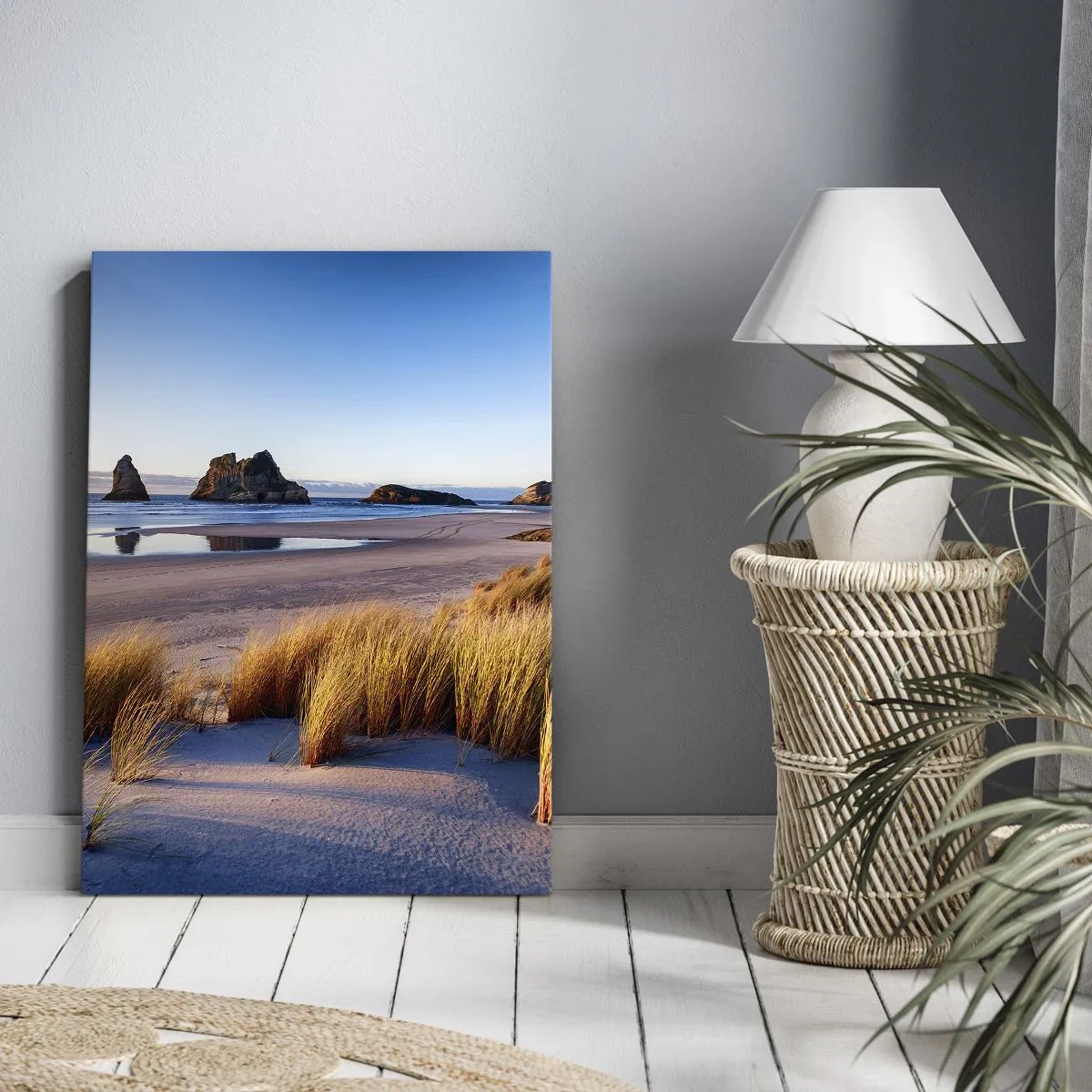 Lærredstryk - Billede på lærred - For dem, der søger ro - 45x80 cm