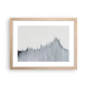 Plakat i ramme af lyst egetræ - Mystisk plade - 40x30 cm