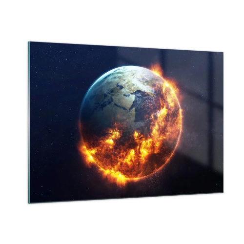 Billede på glas - Apokalypsens flamme - 100x70 cm