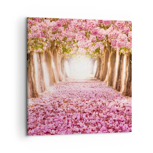 Lærredstryk - Billede på lærred - Vejen til paradis - 50x50 cm