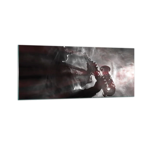 Billede på glas - I jazzens dampe - 100x40 cm