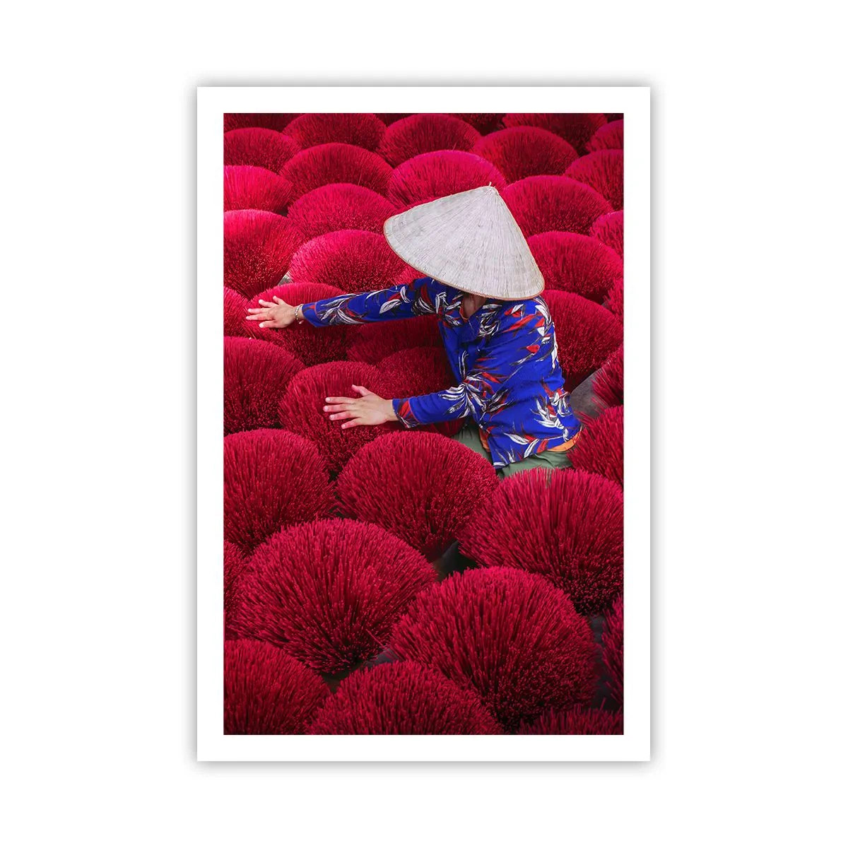 Plakat - I en rismark - 61x91 cm