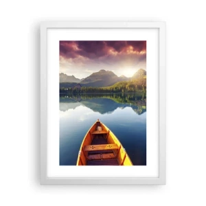 Plakat i hvid ramme - Intet imod naturen - 30x40 cm