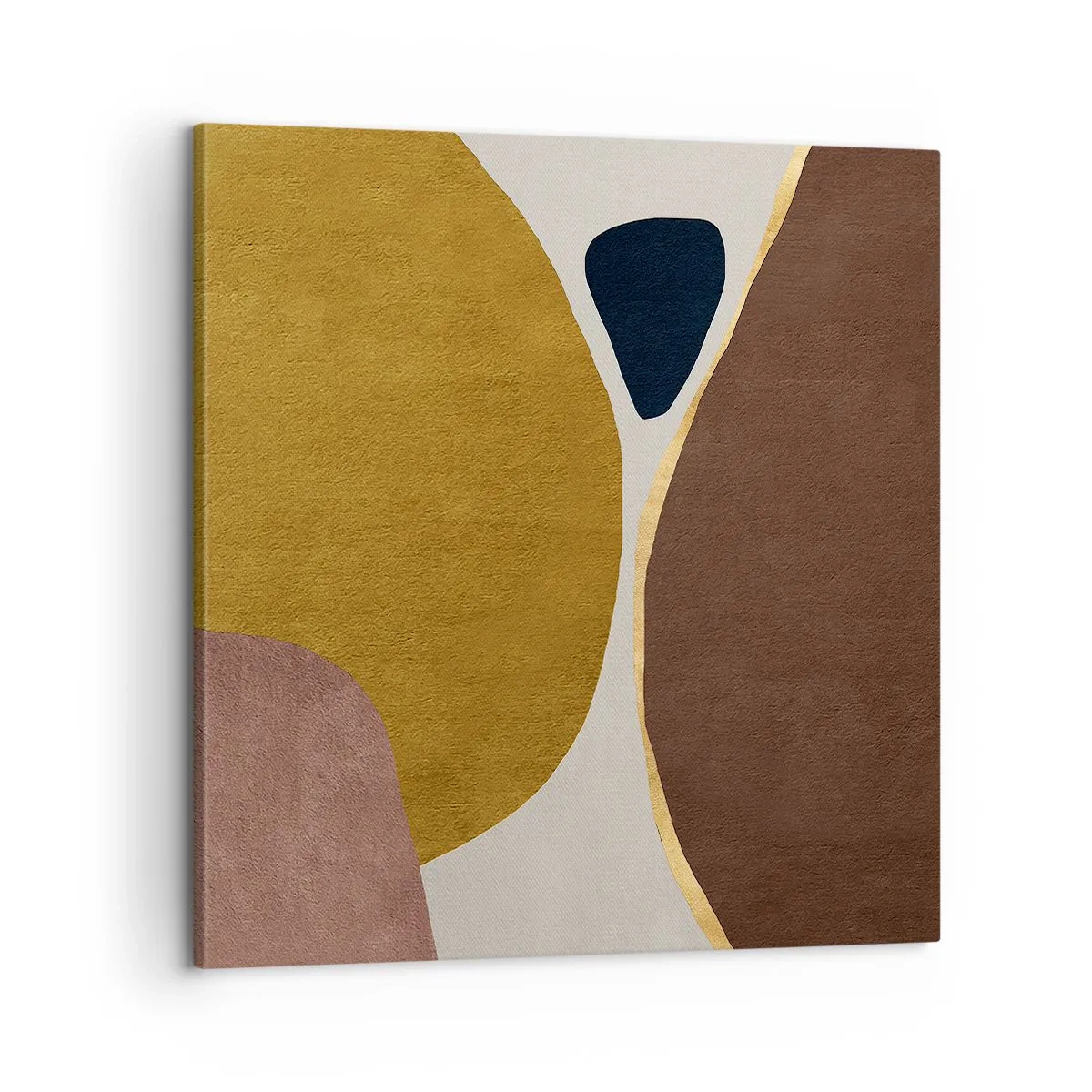 Lærredstryk - Billede på lærred - Abstraktion - et sted i rummet - 60x60 cm