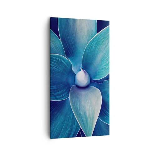 Lærredstryk - Billede på lærred - Blå fra himlen - 55x100 cm