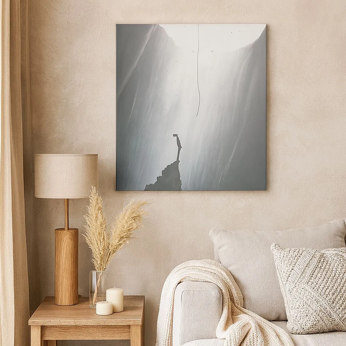 Lærredstryk - Billede på lærred - Der er altid en vej ud - 30x30 cm