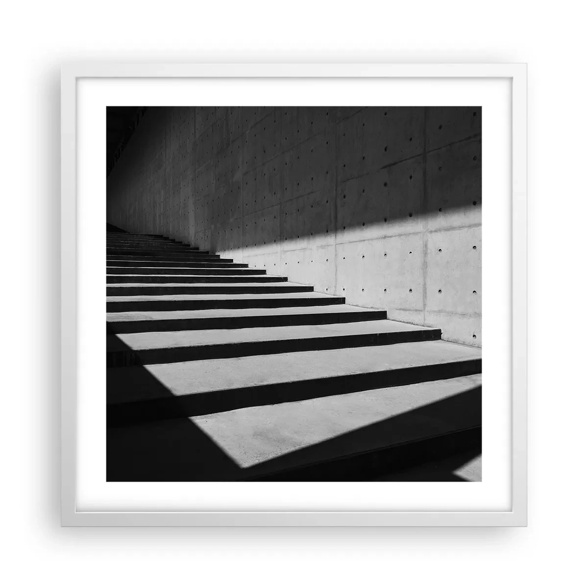 Plakat i hvid ramme - Modernismens rå skønhed - 50x50 cm