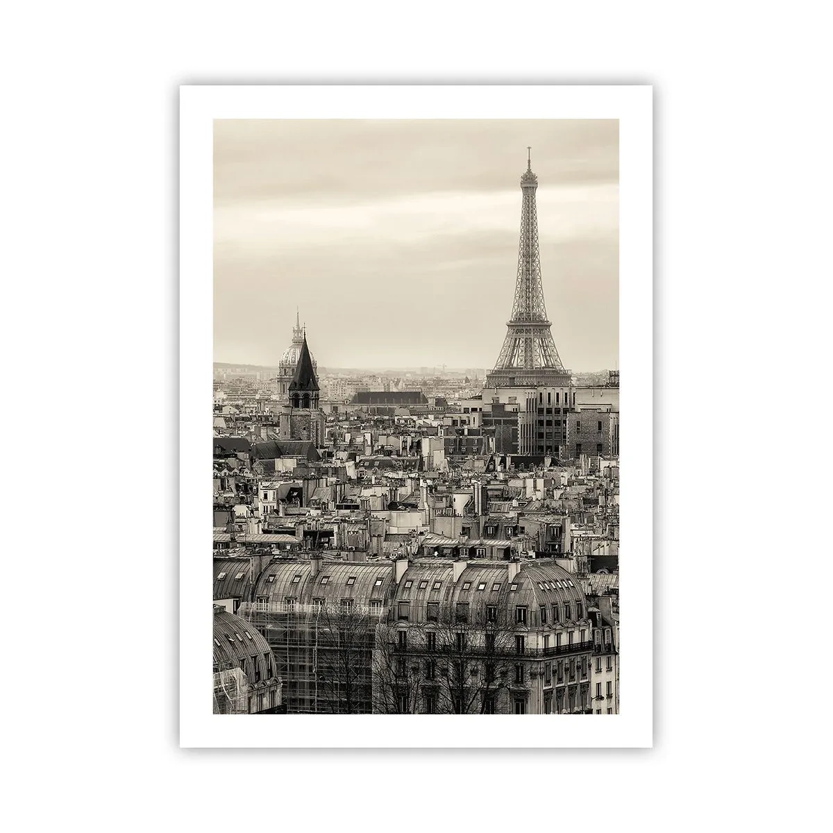 Plakat - Over Paris' hustage - 50x70 cm