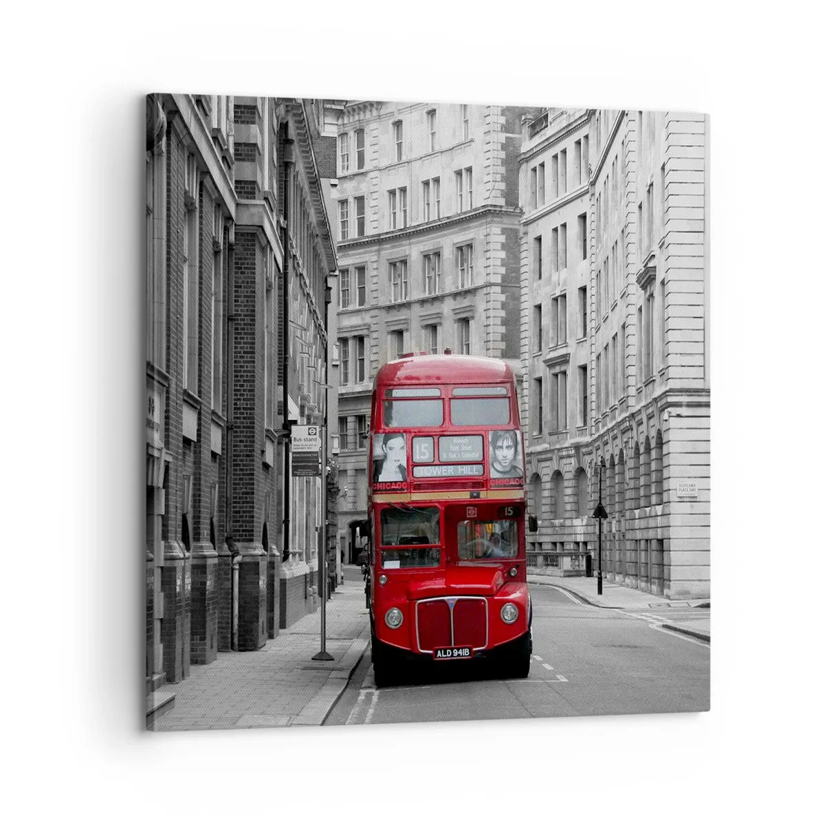 Lærredstryk - Billede på lærred - Hverdagen behøver ikke at være grå - 60x60 cm