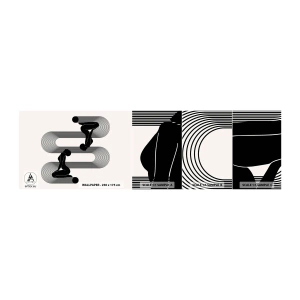 Fototapet Prøve Standard Eco - Sensuel symmetri - Kvinder, Linjer, Meditation - 100x30 cm