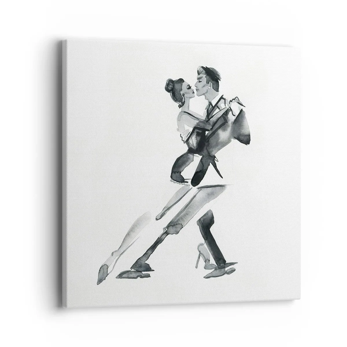 Lærredstryk - Billede på lærred - I én rytme - 40x40 cm