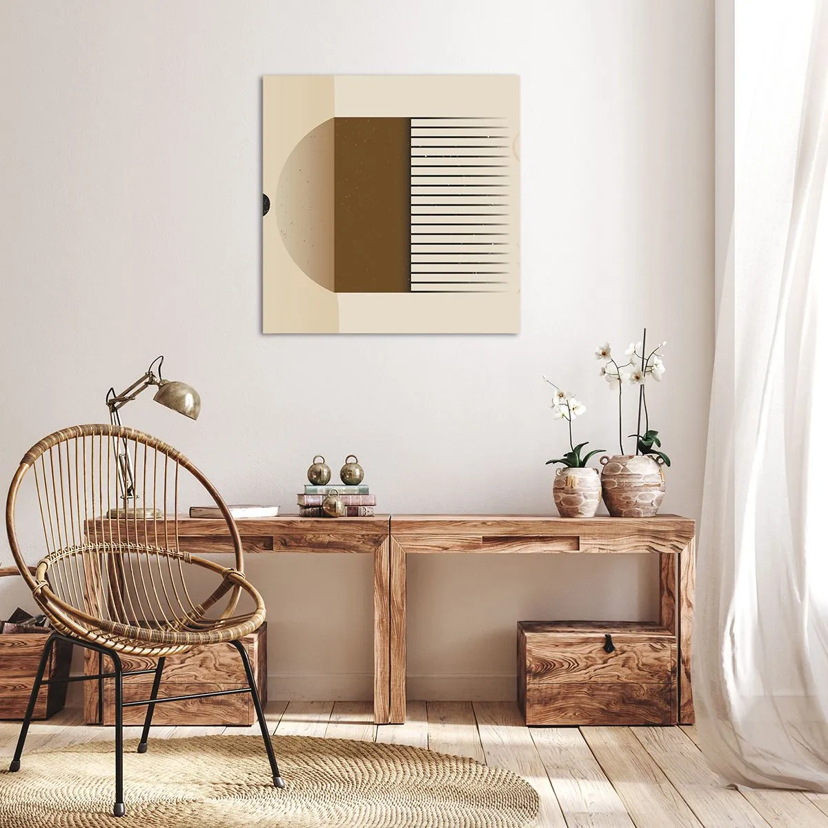 Lærredstryk - Billede på lærred - Forskellige stater - 60x60 cm