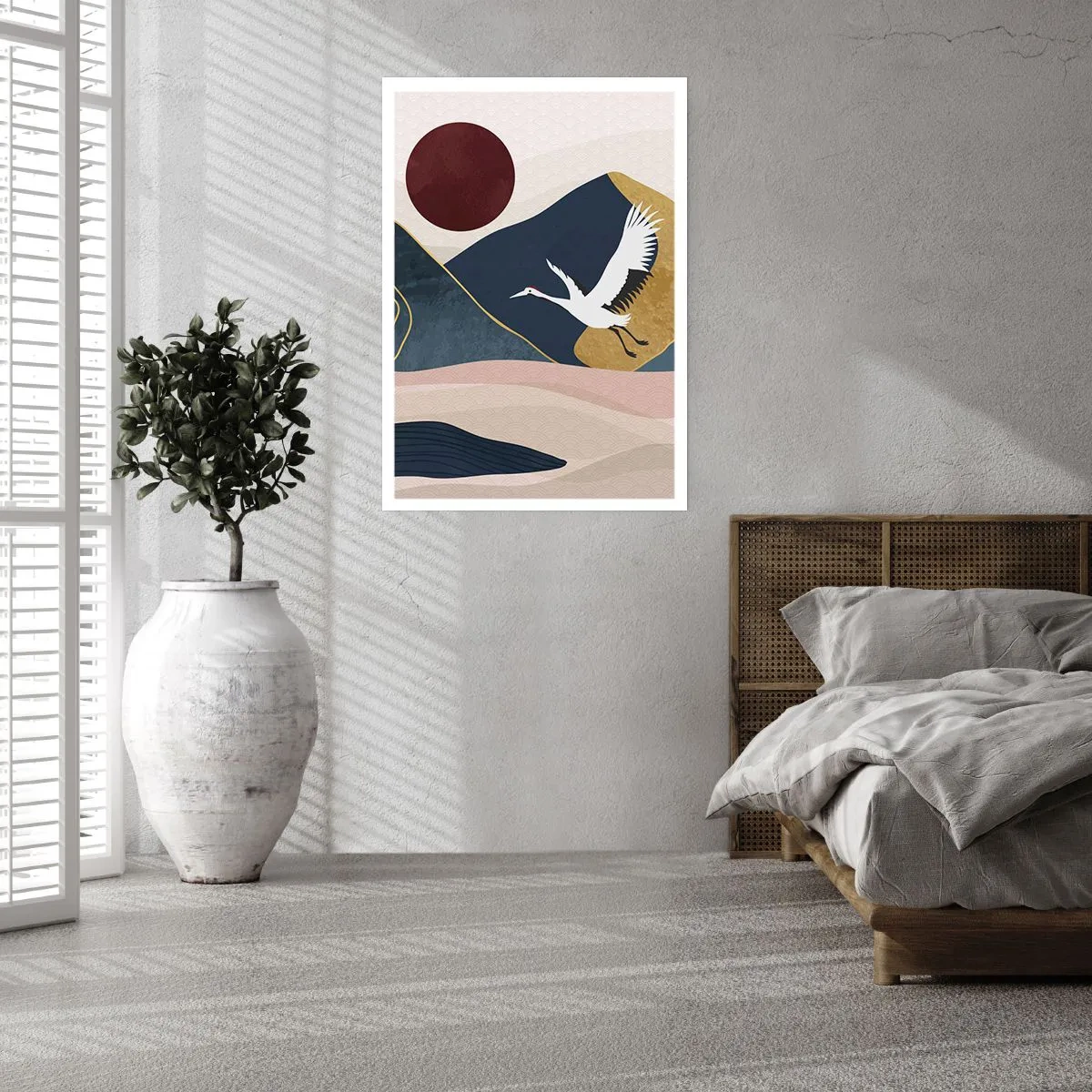 Plakat - Og dagen er igen FLØJET af sted - 40x50 cm