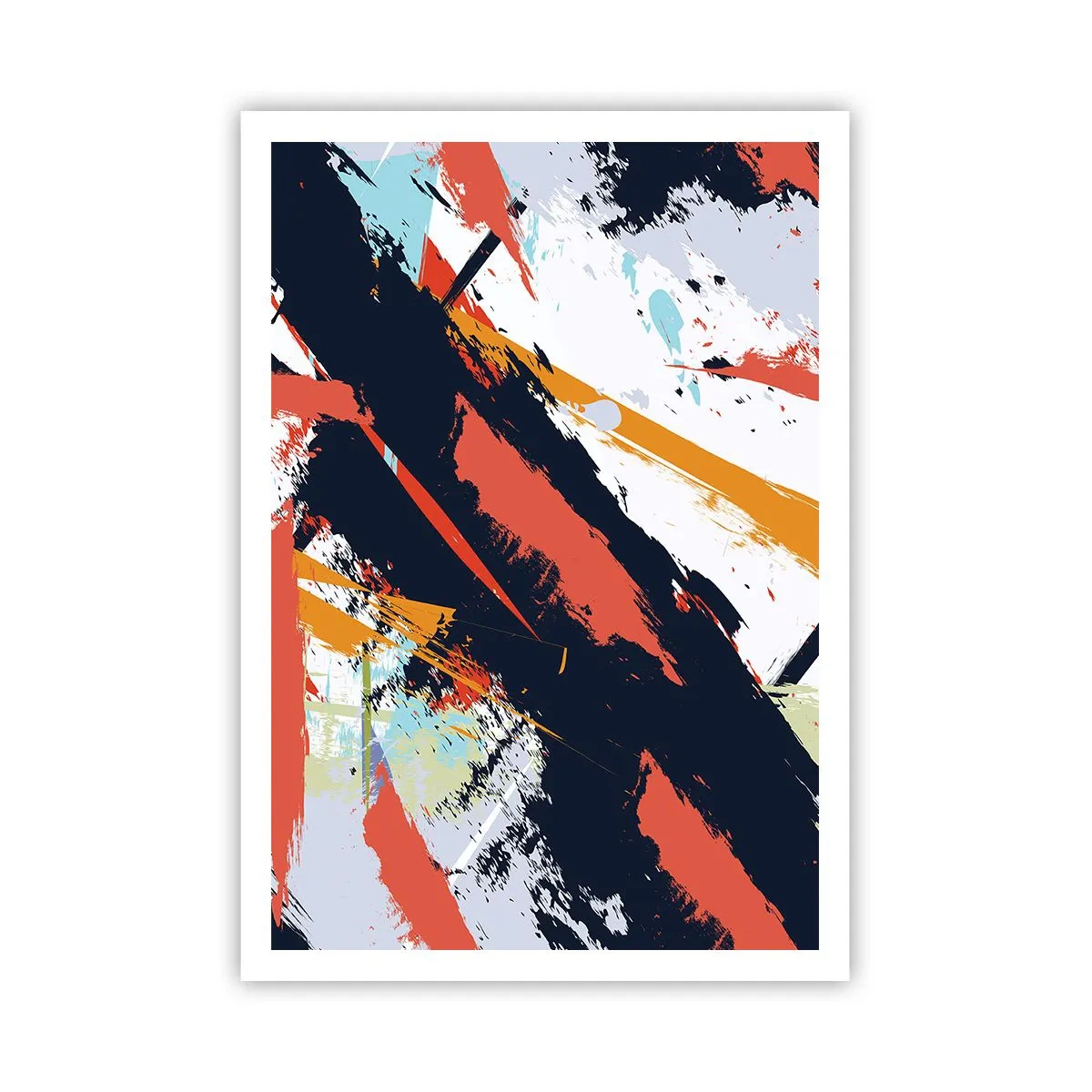 Plakat - Dynamisk sammensætning - 70x100 cm
