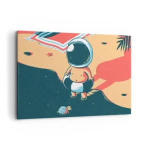 Lærredstryk - Billede på lærred - Fra et andet perspektiv - 120x80 cm