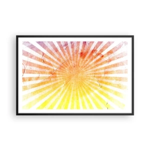 Plakat i sort ramme - Opgange og nedgange - 91x61 cm