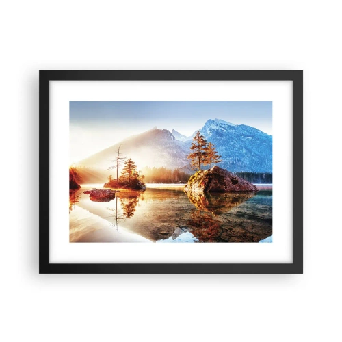 Plakat i sort ramme - Naturen i et nyt lys - 40x30 cm