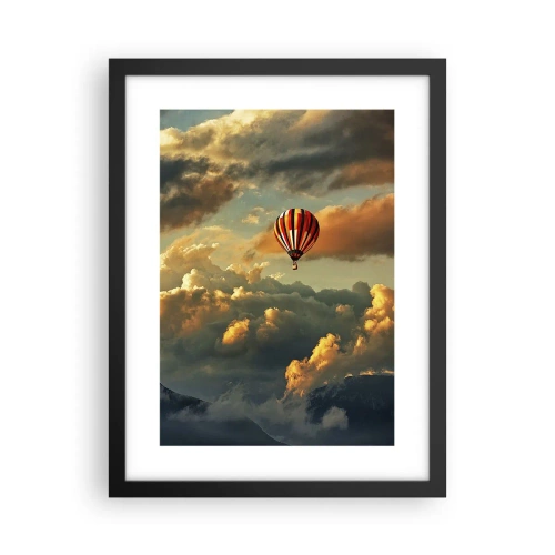 Plakat i sort ramme - Jeg går, fordi jeg vil - 30x40 cm