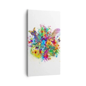 Lærredstryk - Billede på lærred - En buket af glæde - 55x100 cm