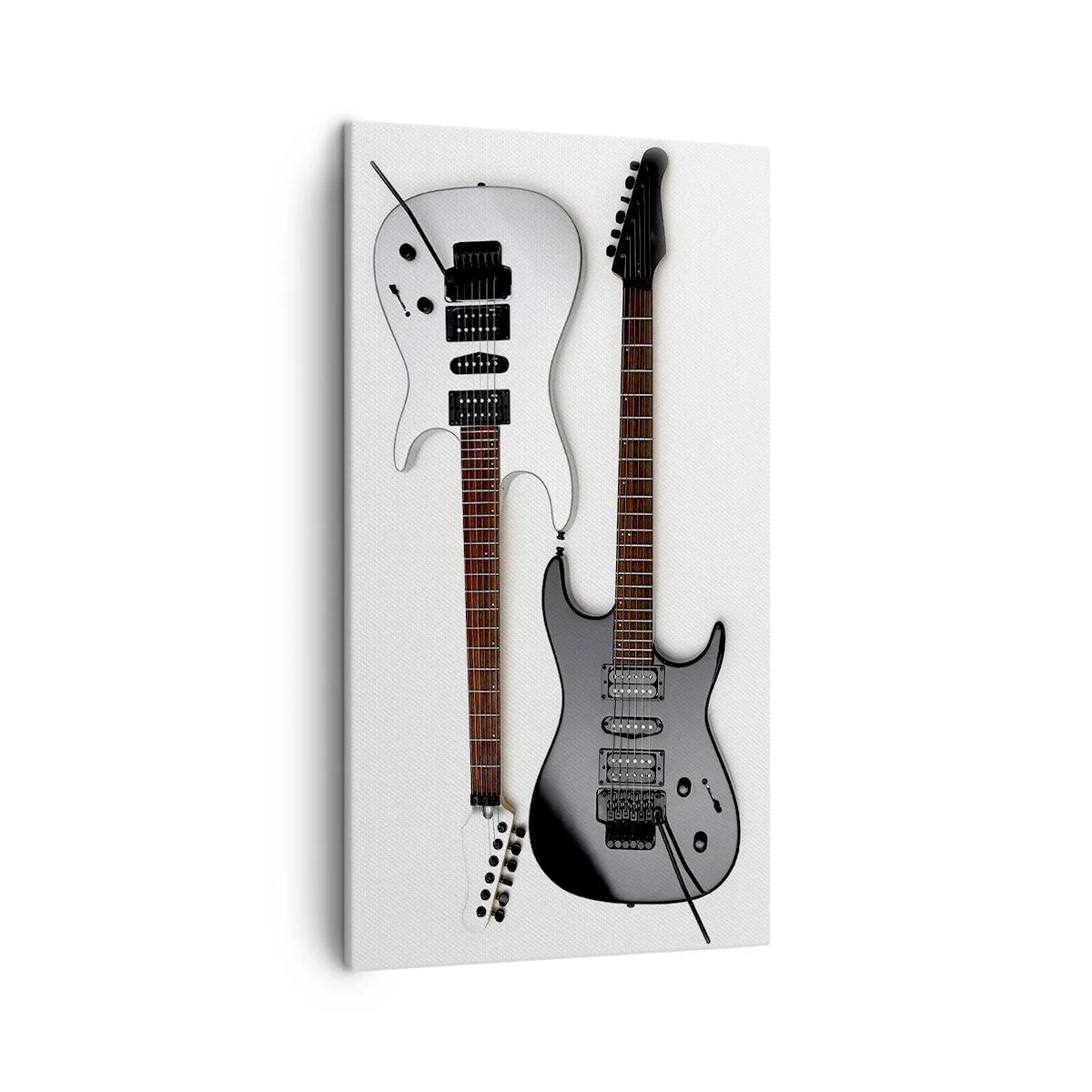 Lærredstryk - Billede på lærred - Harmoni af former - 45x80 cm