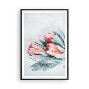 Plakat i sort ramme - Skammer sig over deres egen skønhed - 61x91 cm