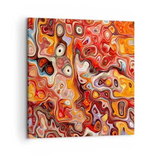 Lærredstryk - Billede på lærred - Hvis nødderne var smeltet i honningen - 50x50 cm