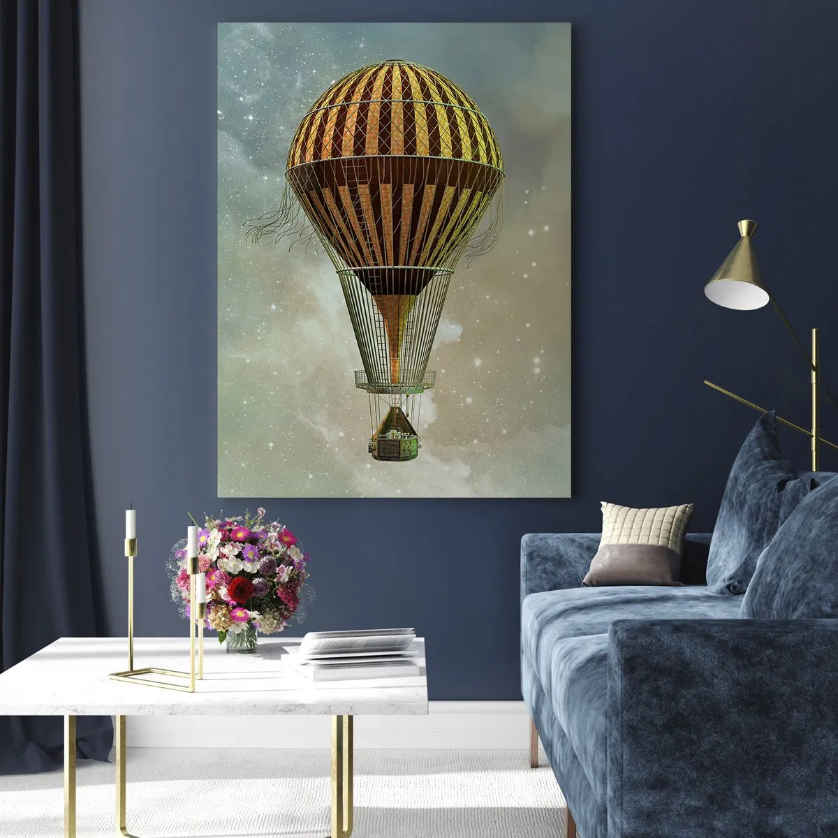 Billede på glas - Banebrydende flyvninger - 50x70 cm