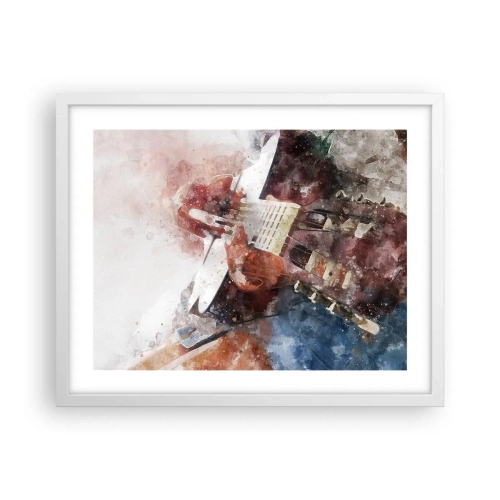 Plakat i hvid ramme - Og hvad synes du? - 50x40 cm