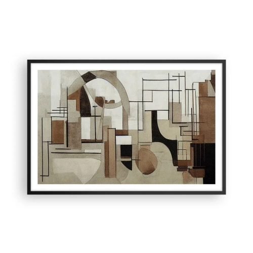 Plakat i sort ramme - Bybillede 2.0 - 91x61 cm