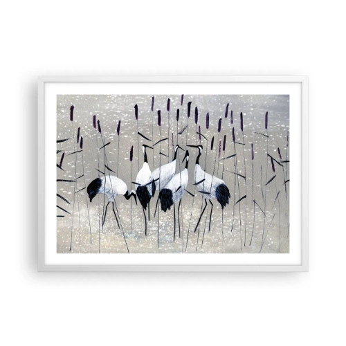 Plakat i hvid ramme - Blandt sine egne - 70x50 cm