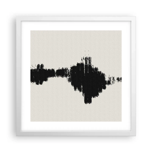 Plakat i hvid ramme - Fantasiens vibrationer - 40x40 cm