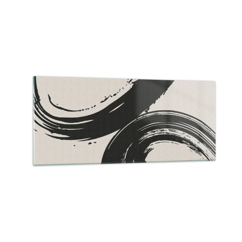 Billede på glas - Fejende og cirkulær - 120x50 cm