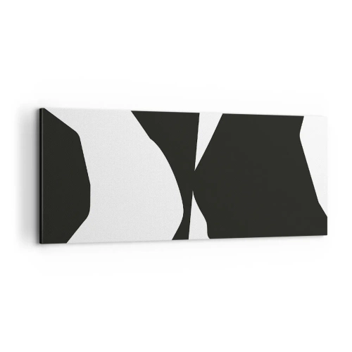 Lærredstryk - Billede på lærred - Positiv-negativ - 100x40 cm